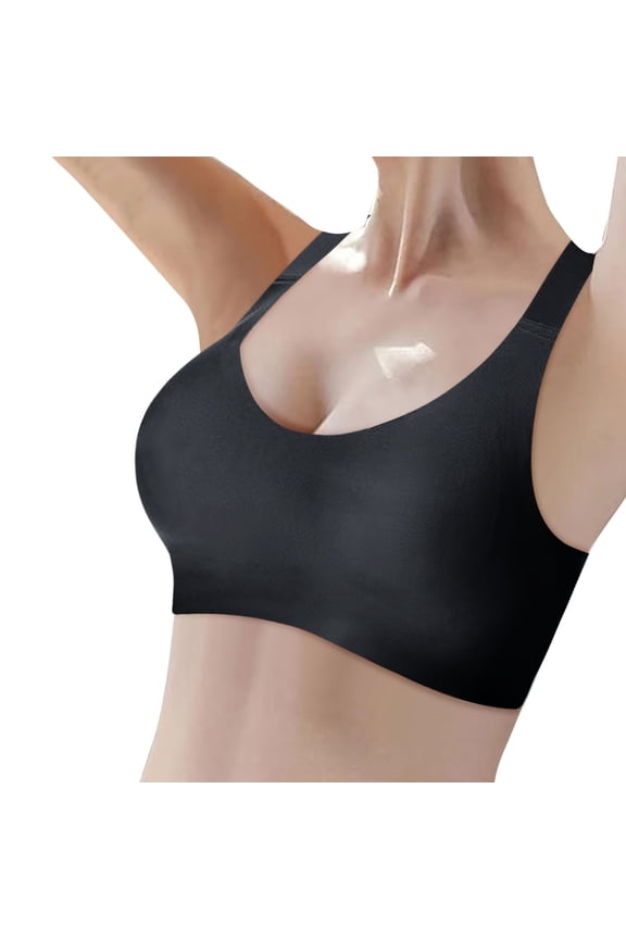 Women's Comfortable Large Thin Bra Sagging Side , Beauty Back, No Steel Ring, with Size Chart