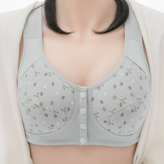 Women's Comfortable Large Thin Sagging Side Beauty Back Shining No Steel Ring Wrapping Bra Womens Workout Sports Bras Small Bras Strong Support Sports Bras for Women Custom Sports Bra Bras Packs Pack