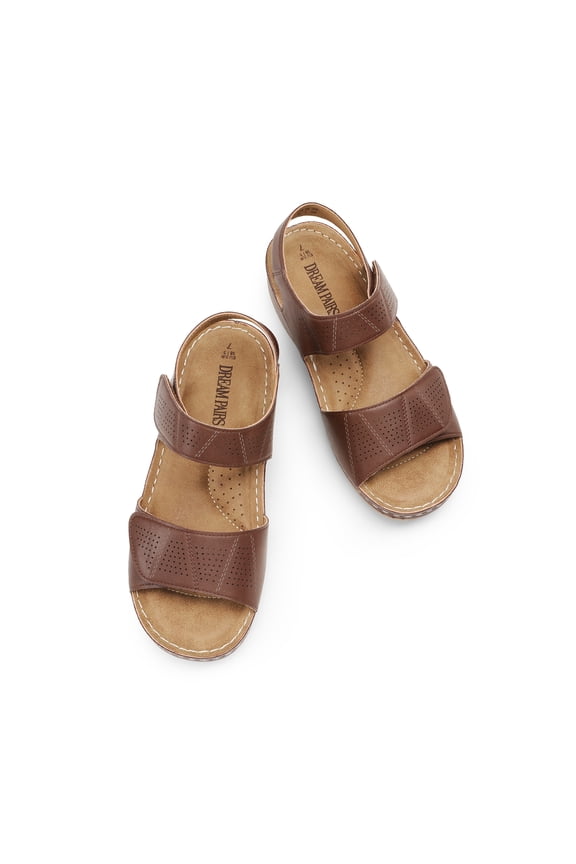 Women's Comfortable Lightweight Hook-and-loop Straps Sandals