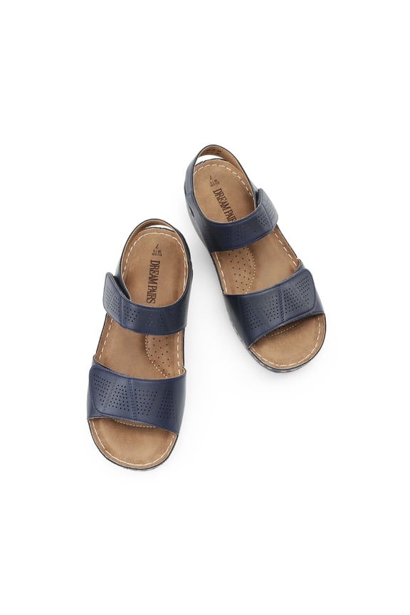 Women's Comfortable Lightweight Hook-and-loop Straps Sandals