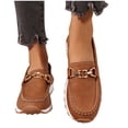 thumbnail image 1 of Women's Comfortable & Lightweight Loafers Slip Ons Walking Shoes Cute Business Casual Dress Shoes Work Flats for Women, 1 of 7