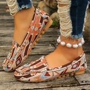 JINGYU Women's Comfortable & Lightweight Suede Leather Penny Loafers Slip-Ons Cute Business Casual Dress Shoes Work Office Flats Everyday Walking Shoes Driving Mocs for Women