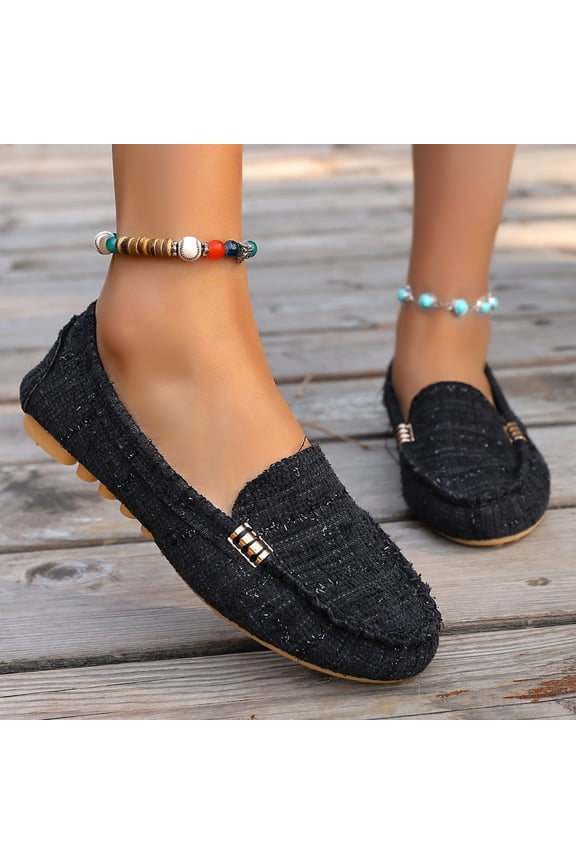 Women's Comfortable & Lightweight Suede Leather Penny Loafers Slip-Ons Cute Business Casual Dress Shoes Work Office Flats Everyday Walking Shoes Driving Mocs for Women