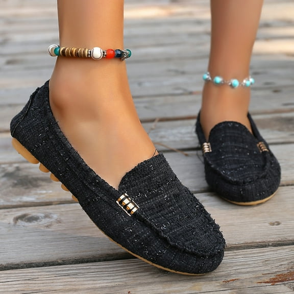 Women's Comfortable & Lightweight Suede Leather Penny Loafers Slip-Ons Cute Business Casual Dress Shoes Work Office Flats Everyday Walking Shoes Driving Mocs for Women