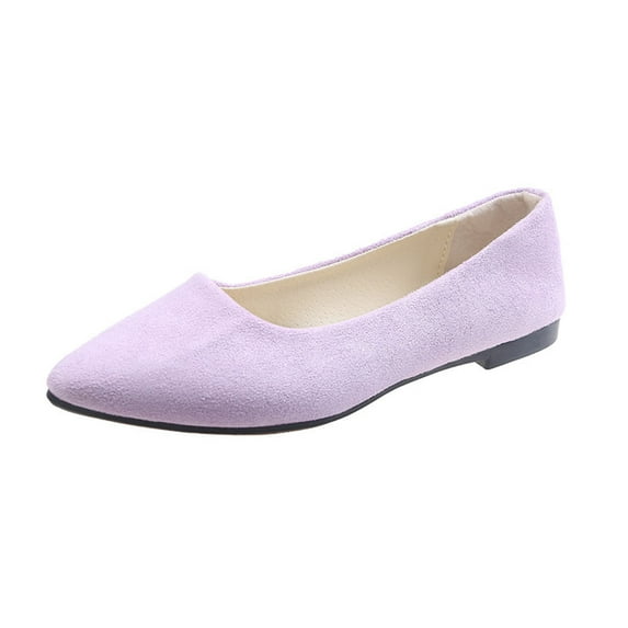 Women's Comfortable On Ballet Shoes Square Toe Casual Walking Lightweight Breathable Soft Sole