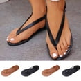 thumbnail image 1 of Women's Comfortable Orthopedic Sandals Girls Sandals Women's Fashionable And Versatile Flop Beach Shoes Plus Size Spring And Summer Style Trendy And Comfortable Sandals Brown 36, 1 of 9