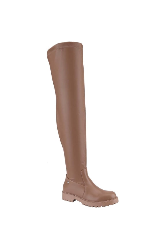 Women's Comfortable Over The Knee Thigh High Chunky Heel Boots Long Stretch Sexy Fall Winter Boot