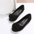 thumbnail image 1 of Women's Comfortable Round Toe Flats - Fashion Bowknot Dress Shoes, Slip On Casual Party, 1 of 13