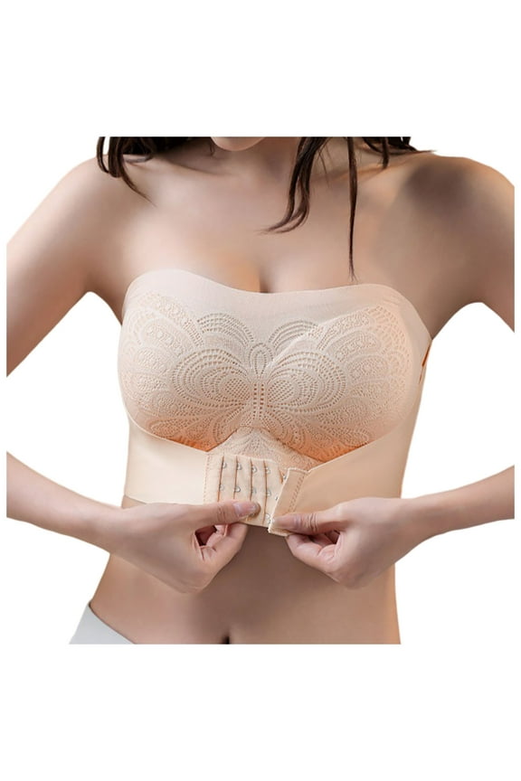 Women's Comfortable Sexy Transparent Bra Convertible Shoulder Straps Wireless Backless Support Everyday Wear