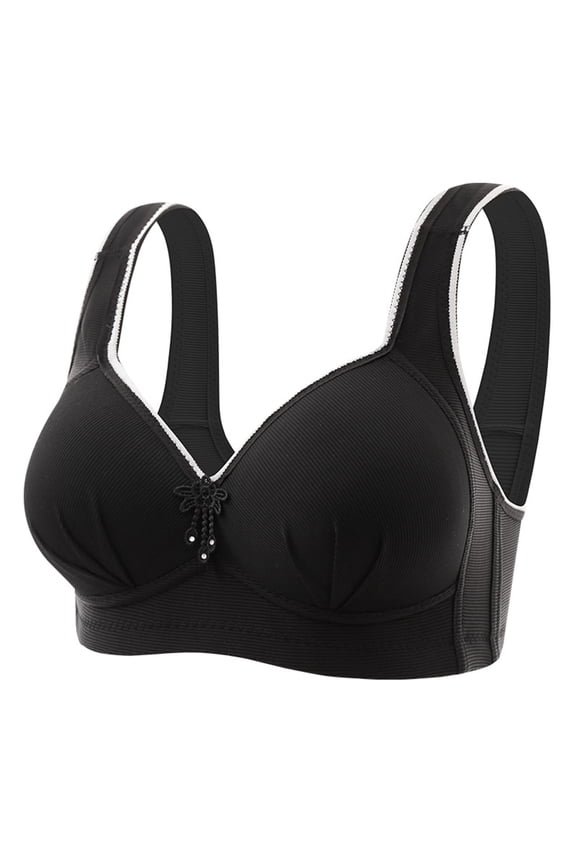 Women's Comfortable Sexy Transparent Shoulder Strap Bra - Backless, Spongeless, Convertible Straps, All Seasons