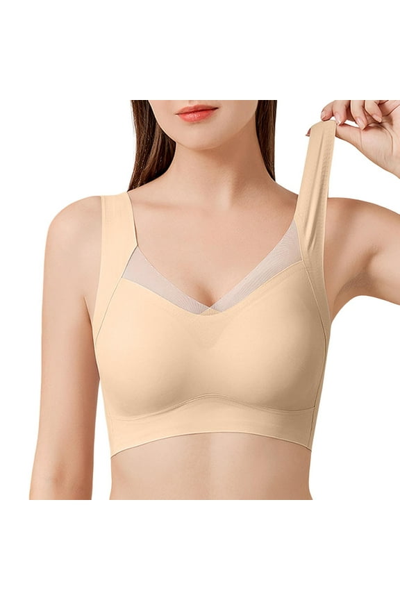 Women's Comfortable & Sexy Transparent Shoulder Strap Cordless Backless Bra, Nylon/Spandex, Convertible