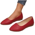 thumbnail image 1 of Women's Comfortable Slip-On Ballet Flats Shoes Business Casual Dress Shoes for Women Casual Solid Color Lightweight Pointed-Toe Flats, 1 of 9