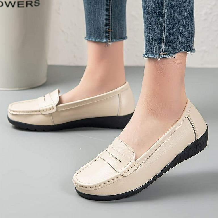 Comfortable flat shoes for work sales