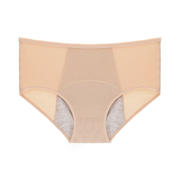 Women's Comfortable Thickened Lining to Side Leakage Large Waist Underwear High Leg Brief Panties for Women Cotton Underwear for Women Khaki 5XL