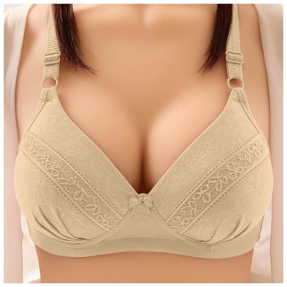 Women's Comfortable Thin Push Up Bra No Underwire Soft Support Everyday Wear Lightweight T-Shirt Bra Smooth Seamless Design