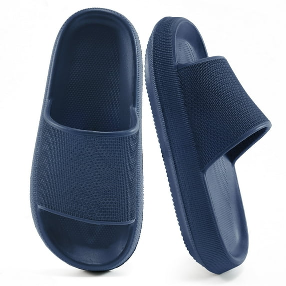 Ecetana Pillow Slippers for Women Non Slip Shower Slides Bathroom Sandals