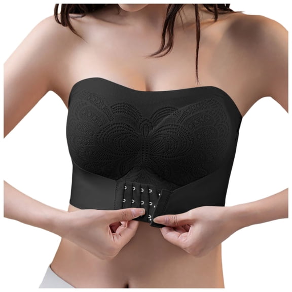 Women's Comfortable Transparent Shoulder Strap Cordless Backless Bra Convertible Straps Design