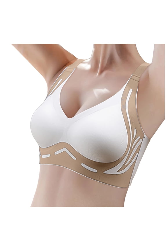 Women's Comfortable Transparent Strap Cordless Backless Spongeless Bra With Convertible Straps