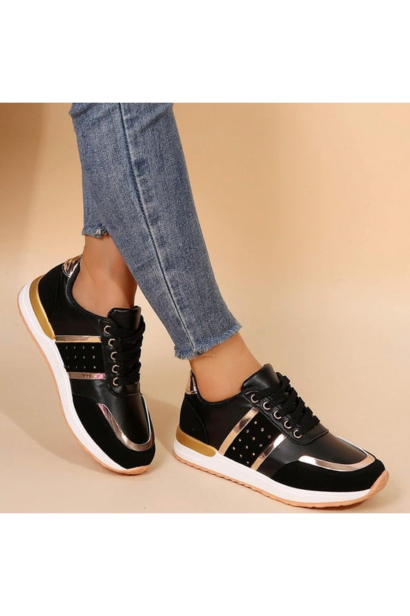 Women's Comfortable Walking & Running Sneakers Platform Non-Slip Casual Work Shoes