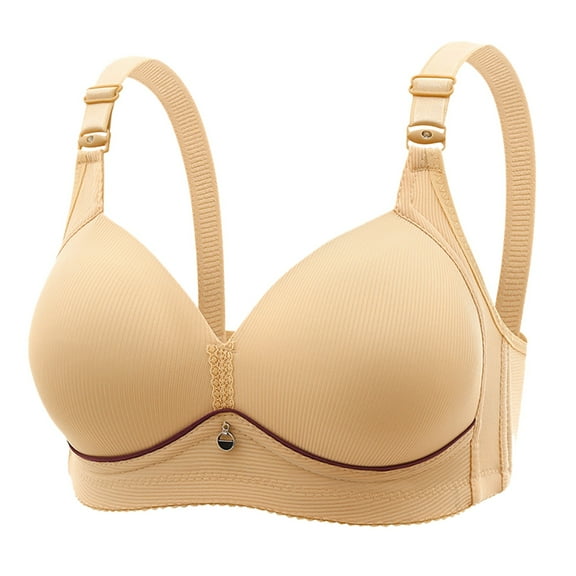 Women's Comfortable Wireless Bra for Large Size Soft Support Thin Breathable Everyday Wear