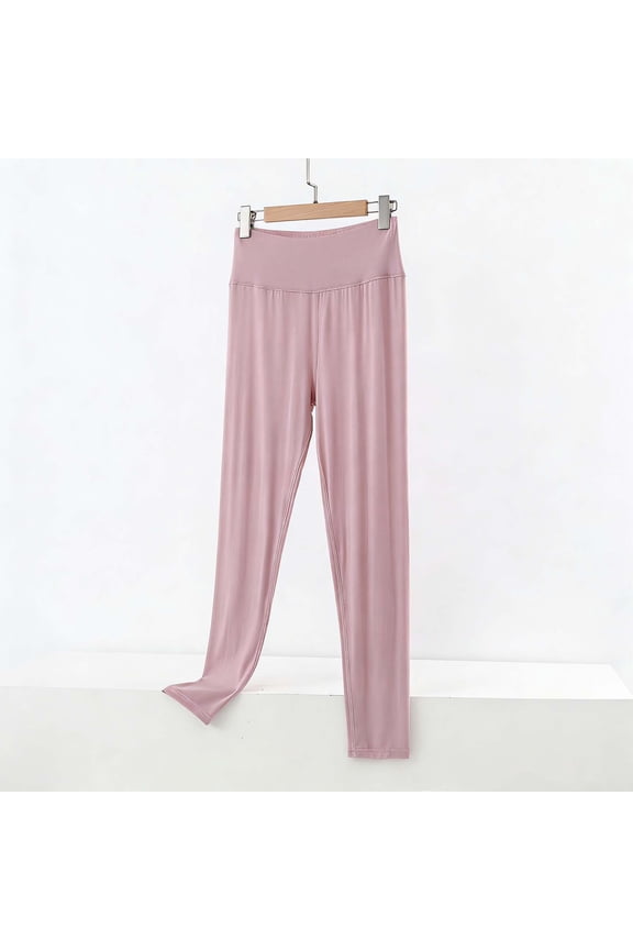 Women's Comfy Modal Plaid Lounge Pants Elastic Waist Sleep Pajama Bottoms Soft Stretchy for Home Wear Bedtime Relaxation Lazy Days Pink 4XL