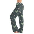 thumbnail image 1 of Women's Comfy Pajama Lounge Pants Heart Funny Holiday Love Heart Pj Pants Relaxed Fit Wide Leg Heart Pj Pants Valentines Day Gifts, 1 of 4