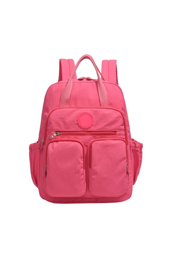 Women's Commuters Backpack Practical Nylon Daypack Multiple Storage Spacious Interior Book Bag for Various Occasion