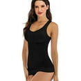 thumbnail image 1 of Women's Compression Camisole with Built in Removable Bra Pads Body Shaper Tank Top, 1 of 7