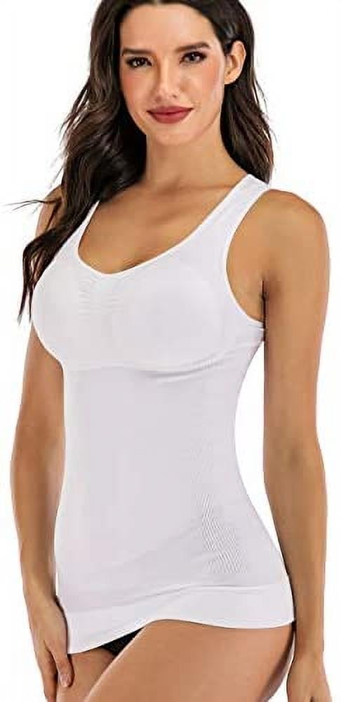 Buy Women's Cami with Built in Bra Cup Casual Flowy Swing Pleated Tank Top  with Adjustable Strap (S-4XL) Online at desertcartParaguay