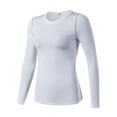 Women's Compression Shirt Dry Fit Athletic Long Sleeve Running TShirt