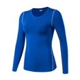 thumbnail image 1 of Women's Compression Shirt Dry Fit Athletic Long Sleeve Running T-Shirt Workout Tops, 1 of 2