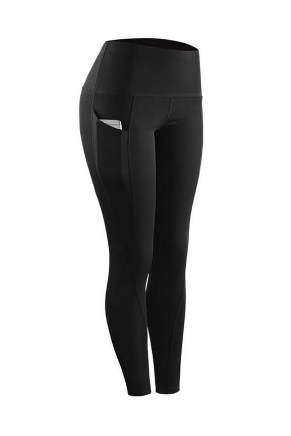 Women's Compression Tight Pocket Leggings Trousers Gym Workout Sports Long Pants