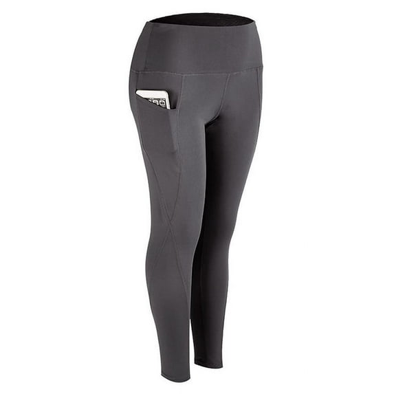 Women's Compression Tight Pocket Leggings Trousers Gym Workout Sports Long Pants