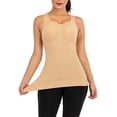 thumbnail image 1 of Women's Compression Vest with Built in Removable Bra Pads Body Shaper Tank Female Tops, 1 of 8