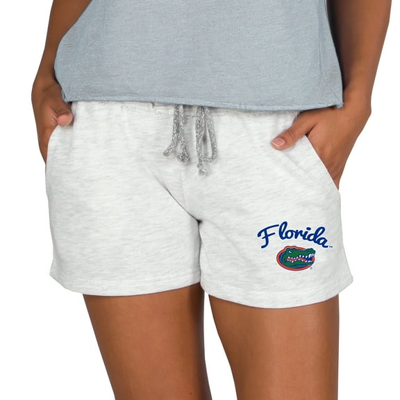 Women's Concepts Sport Ash Florida Gators Mainstream French Terry Tri-Blend Shorts