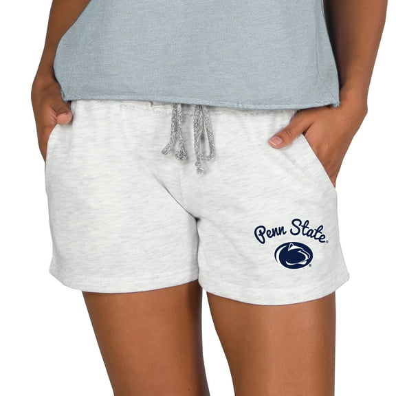 Women's Concepts Sport Ash Penn State Nittany Lions Mainstream French Terry Tri-Blend Shorts