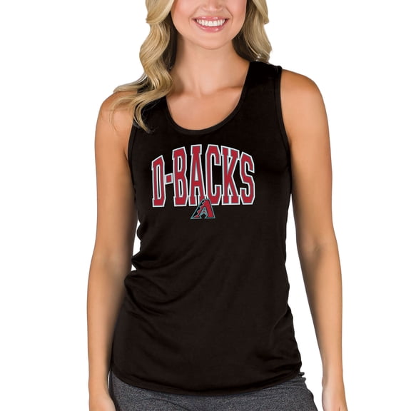Women's Concepts Sport  Black Arizona Diamondbacks Marathon Racerback Tank Top
