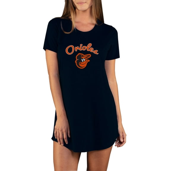 Women's Concepts Sport Black Baltimore Orioles Marathon Knit Nightshirt