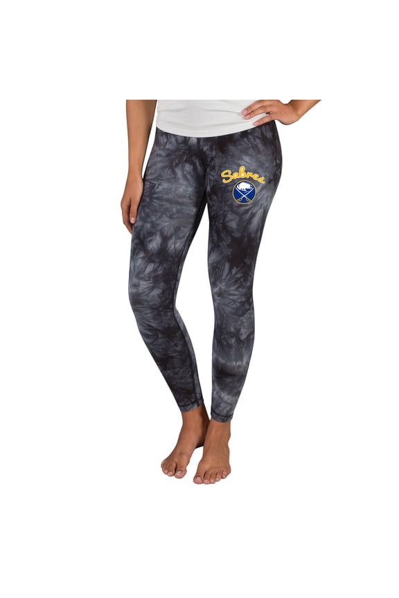 Women's Concepts Sport Black Buffalo Sabres Burst Tie Dye Knit Legging