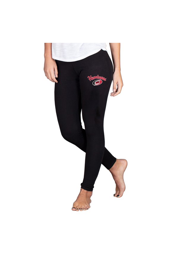 Women's Concepts Sport Black Carolina Hurricanes Fraction Leggings