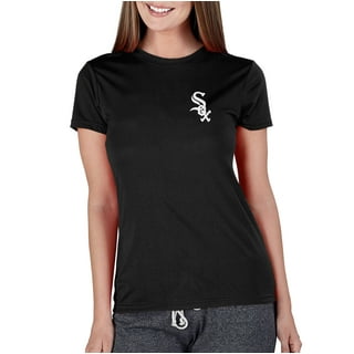 Women's Touch White/Black Chicago White Sox Base Runner 3/4-Sleeve V-Neck T-Shirt Size: Large