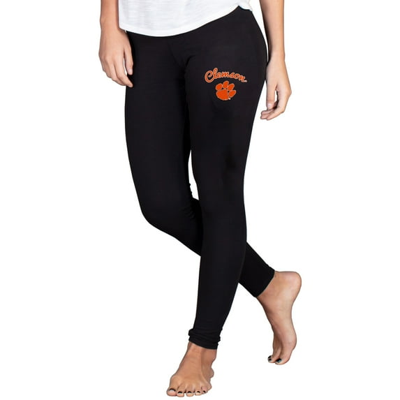 Women's Concepts Sport Black Clemson Tigers Fraction Essential Leggings