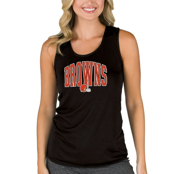 Women's Concepts Sport Black Cleveland Browns Marathon Tank Top