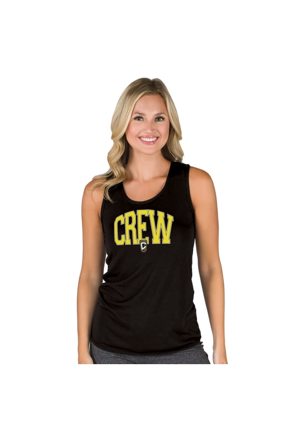 Women's Concepts Sport Black Columbus Crew Marathon Racerback Scoop Neck Tank Top