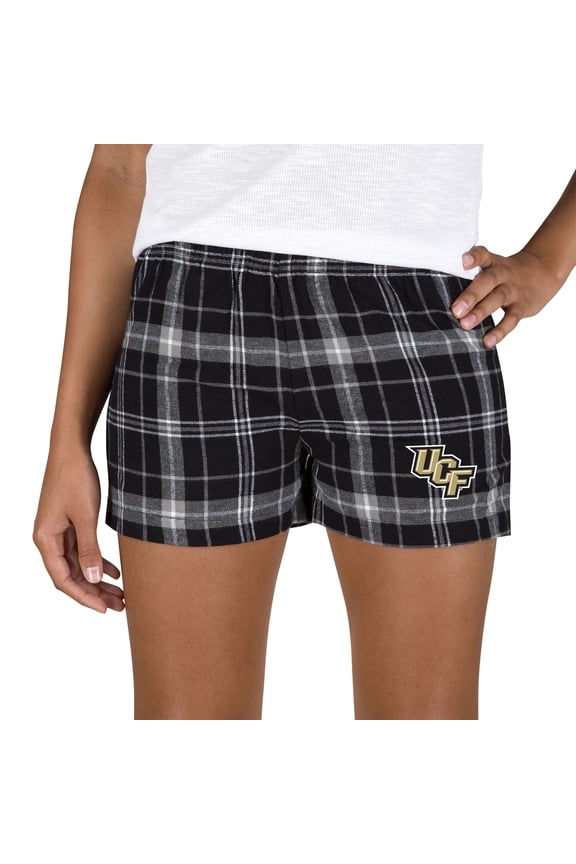 Women's Concepts Sport Black/Gray UCF Knights Ultimate Flannel Shorts