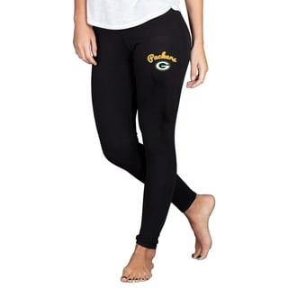 Green Bay Packers Certo Women's High Waist Logo Two-Pocket Leggings - Black