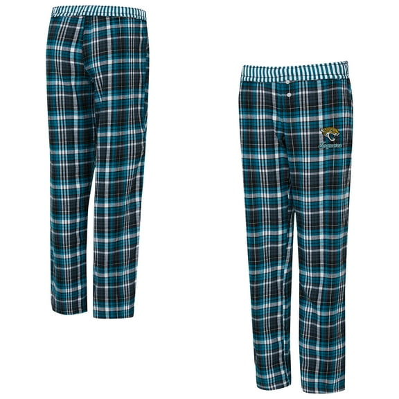 Women's Concepts Sport  Black Jacksonville Jaguars Laney Plaid Tri-Blend Pants
