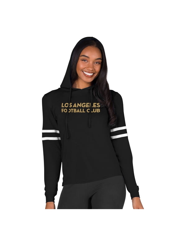 Women's Concepts Sport Black LAFC Marathon-Hoodie Top