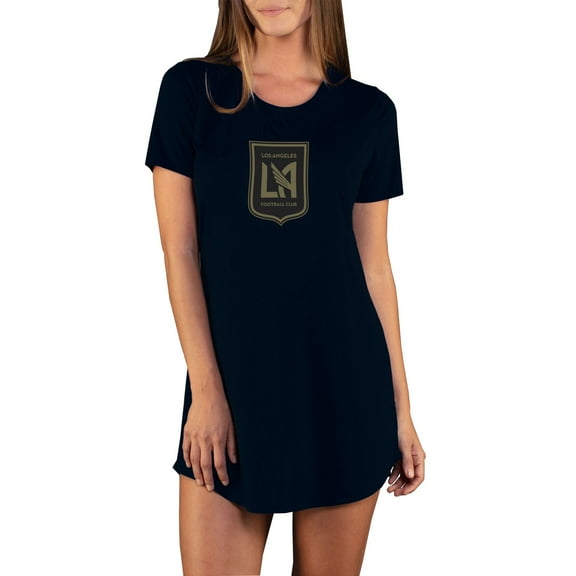 Women's Concepts Sport Black LAFC Marathon Knit Nightshirt