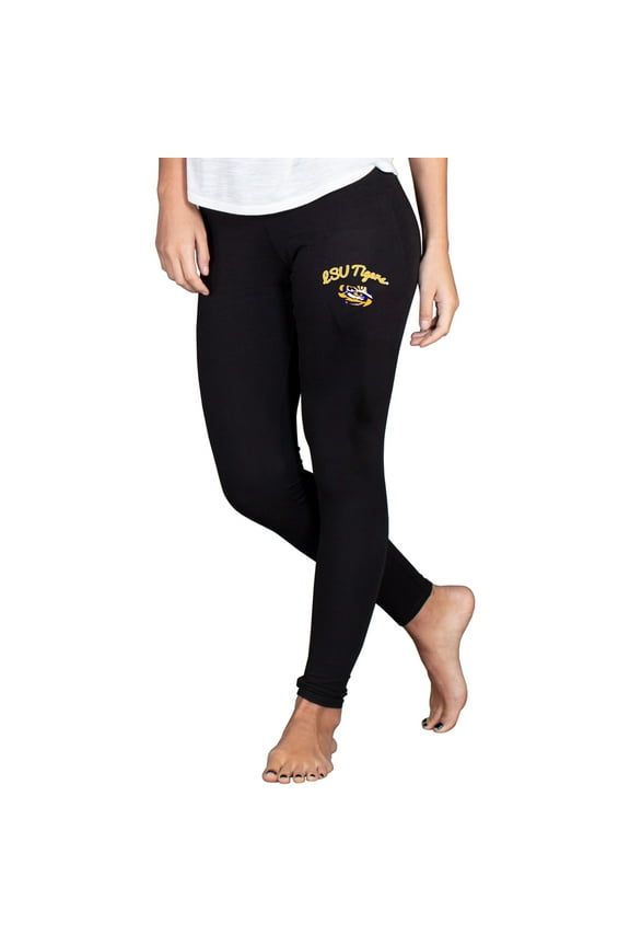 Women's Concepts Sport Black LSU Tigers Fraction Essential Leggings
